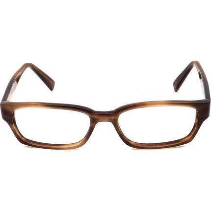 Oliver Peoples Eyeglasses Hoover SYC Striped Brown Rectangular Frame Japan 53[]17 145