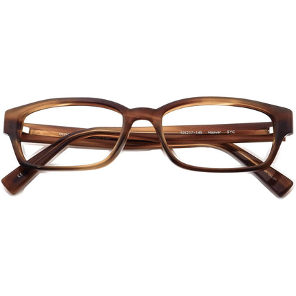 Oliver Peoples Eyeglasses Hoover SYC Striped Brown Rectangular Frame Japan 53[]17 145