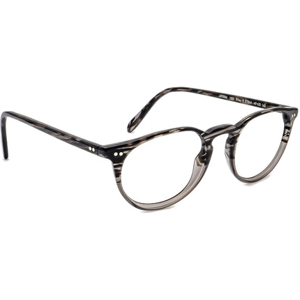 Oliver Peoples Eyeglasses OV5004 1002 Riley R STRM Storm Black & Gray Round Frame Italy 47[]20 145