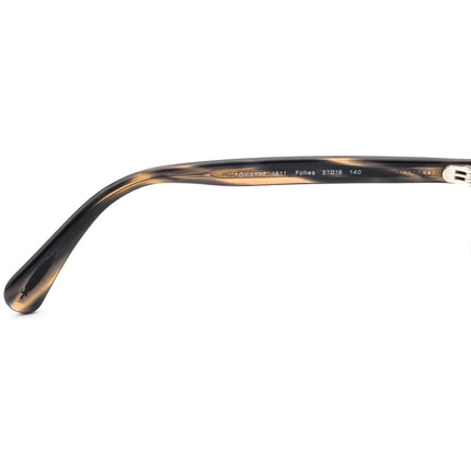 Oliver Peoples Women's Eyeglasses OV 5194 1611 Follies Hand Crafted Dark Tortoise Rectangular Frame Italy 51[]16 140