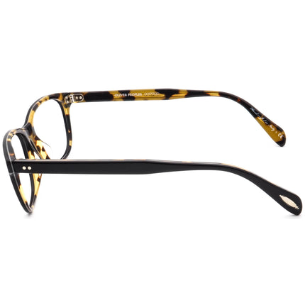 Oliver Peoples Women's Eyeglasses OV 5224 1309 Ashton Gloss Black on Tortoise B-Shape Frame Italy 52[]17 140 Handmade