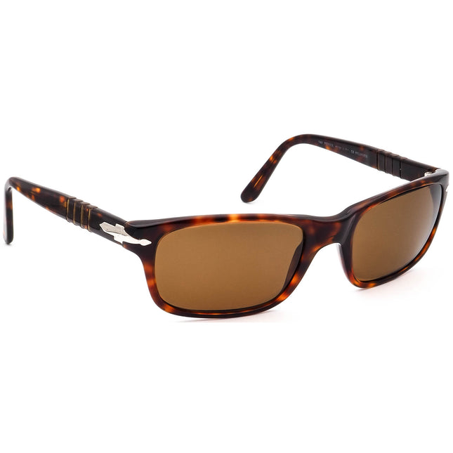 Persol Men's Vintage Polarized Sunglasses 2679-S 24/47 Brown Tortoise Rectangular Italy 56 mm
