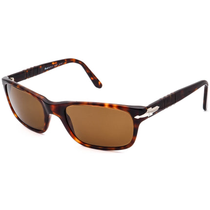 Persol Men's Vintage Polarized Sunglasses 2679-S 24/47 Brown Tortoise Rectangular Italy 56 mm