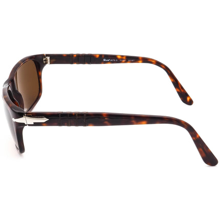 Persol Men's Vintage Polarized Sunglasses 2679-S 24/47 Brown Tortoise Rectangular Italy 56 mm