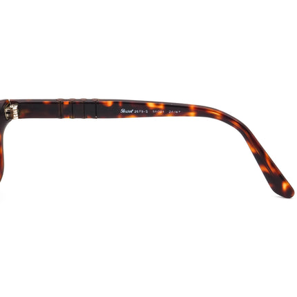 Persol Men's Vintage Polarized Sunglasses 2679-S 24/47 Brown Tortoise Rectangular Italy 56 mm