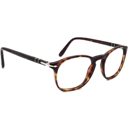Persol Eyeglasses PO3007-V Tortoise Round Frame Italy 50[]19 135 Handmade