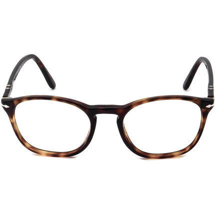 Persol Eyeglasses PO3007-V Tortoise Round Frame Italy 50[]19 135 Handmade