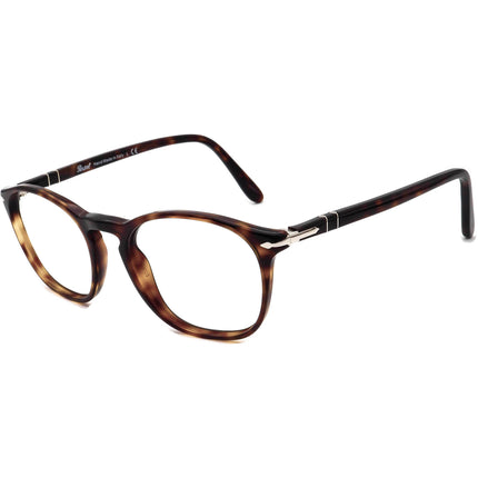 Persol Eyeglasses PO3007-V Tortoise Round Frame Italy 50[]19 135 Handmade