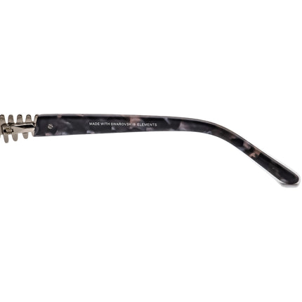 Platinum Eyewear Women's Eyeglasses 445 045 Silver/Blue Marble Rhinestones Rectangular Frame 52[]17 135