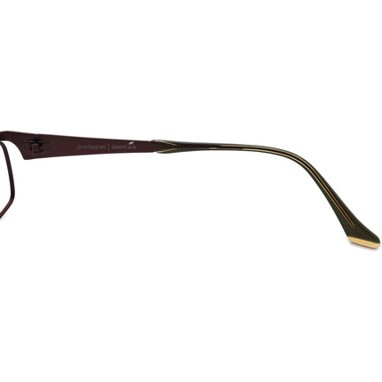 Prodesign Denmark Women's Eyeglasses 1157 c.3831 Matte Dark Burgundy Rectangular Metal Frame 54[]16 145