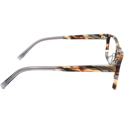 Prodesign Denmark Eyeglasses 1743-1 c.6424 Gray/Brown Rectangular Frame Japan 56[]17 140
