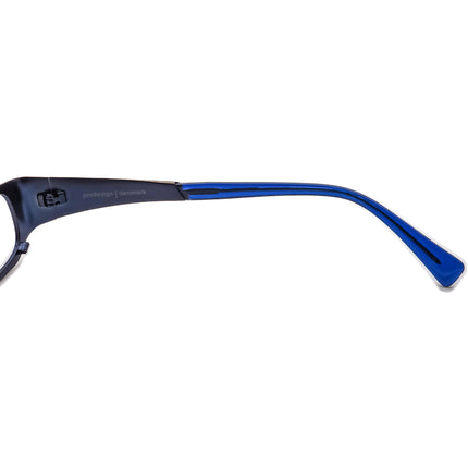 Prodesign Denmark Women's Eyeglasses 4326 c.9031 Pure Titanium Blue Rectangular Frame 50[]17 145