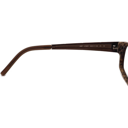 Prodesign Denmark Eyeglasses 4687 c.5031 Brown Rectangular Frame Japan 53[]17 140