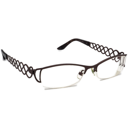 Prodesign Denmark Women's Eyeglasses 5107 C.5031 Brown Half Rim Metal Frame 52[]16 135
