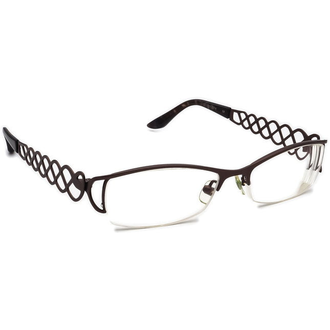 Prodesign Denmark Women's Eyeglasses 5107 C.5031 Brown Half Rim Metal Frame 52[]16 135