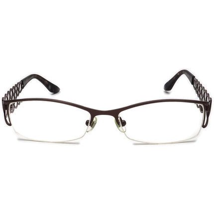 Prodesign Denmark Women's Eyeglasses 5107 C.5031 Brown Half Rim Metal Frame 52[]16 135