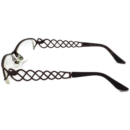 Prodesign Denmark Women's Eyeglasses 5107 C.5031 Brown Half Rim Metal Frame 52[]16 135
