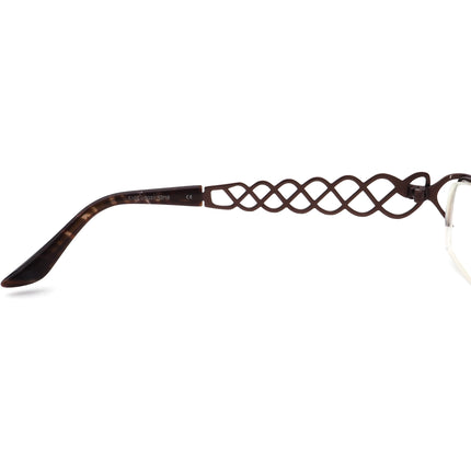 Prodesign Denmark Women's Eyeglasses 5107 C.5031 Brown Half Rim Metal Frame 52[]16 135