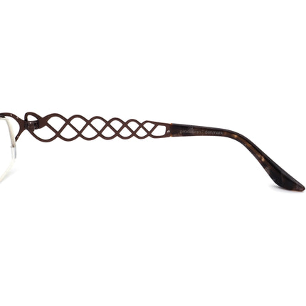 Prodesign Denmark Women's Eyeglasses 5107 C.5031 Brown Half Rim Metal Frame 52[]16 135