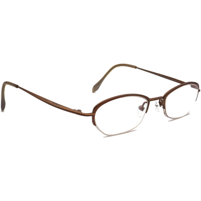 Prodesign Denmark Eyeglasses Zenith 7316 c.4521 Pure Titanium Brown Half Rim Frame Japan 50[]18 135