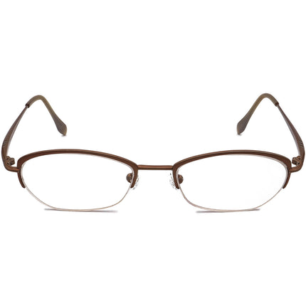 Prodesign Denmark Eyeglasses Zenith 7316 c.4521 Pure Titanium Brown Half Rim Frame Japan 50[]18 135