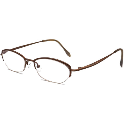 Prodesign Denmark Eyeglasses Zenith 7316 c.4521 Pure Titanium Brown Half Rim Frame Japan 50[]18 135
