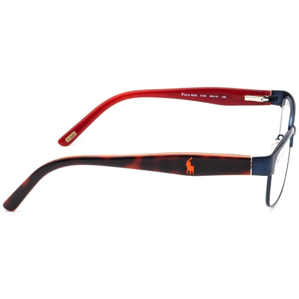 Ralph Lauren Polo Kids' Eyeglasses 8036 3134 Navy Blue/Havana Browline Frame 46[]15 125