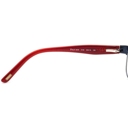 Ralph Lauren Polo Kids' Eyeglasses 8036 3134 Navy Blue/Havana Browline Frame 46[]15 125