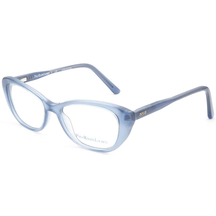 Ralph Lauren Polo Small Eyeglasses 8530 1668 Transparent Blue Frame 46[]15 130