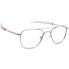Randolph Engineering Sunglasses 5 1/2 Matte Silver Pilot Metal USA 52 mm