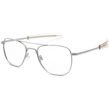 Randolph Engineering Sunglasses 5 1/2 Matte Silver Pilot Metal USA 52 mm
