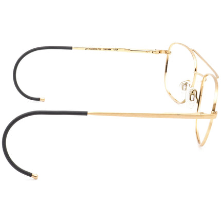 Randolph Engineering Sunglasses RE FGN Gold Pilot Metal Italy 52 mm