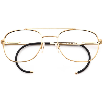 Randolph Engineering Sunglasses RE FGN Gold Pilot Metal Italy 52 mm