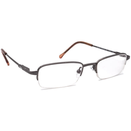 Ray-Ban Kids' Eyeglasses RB 1002T 3001 Titanium Gunmetal Half Rim Frame 45[]17 120