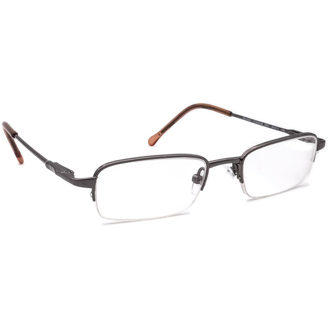 Ray-Ban Kids' Eyeglasses RB 1002T 3001 Titanium Gunmetal Half Rim Frame 45[]17 120
