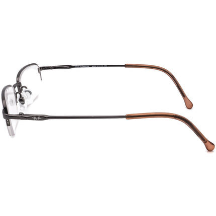 Ray-Ban Kids' Eyeglasses RB 1002T 3001 Titanium Gunmetal Half Rim Frame 45[]17 120