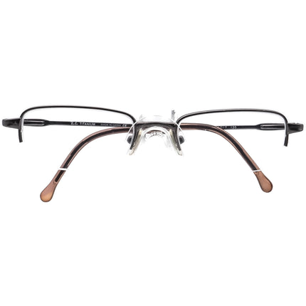 Ray-Ban Kids' Eyeglasses RB 1002T 3001 Titanium Gunmetal Half Rim Frame 45[]17 120