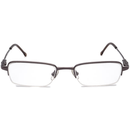 Ray-Ban Kids' Eyeglasses RB 1002T Gunmetal Half Rim Metal Frame 45[]17 120