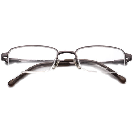 Ray-Ban Kids' Eyeglasses RB 1002T Gunmetal Half Rim Metal Frame 45[]17 120