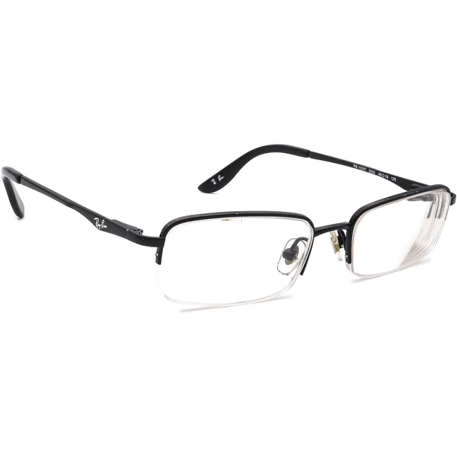 Ray-Ban Kids' Eyeglasses RB 1020T 3005 Titanium Black Half Rim Frame 46[]16 125