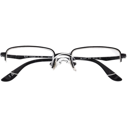 Ray-Ban Kids' Eyeglasses RB 1020T 3005 Titanium Black Half Rim Frame 46[]16 125