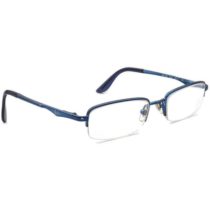 Ray-Ban Kids' Eyeglasses RB 1022 4000 Glossy Blue Half Rim Metal Frame 45[]17 125