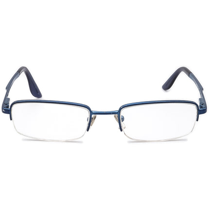 Ray-Ban Kids' Eyeglasses RB 1022 4000 Glossy Blue Half Rim Metal Frame 45[]17 125