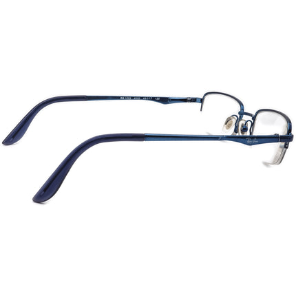 Ray-Ban Kids' Eyeglasses RB 1022 4000 Glossy Blue Half Rim Metal Frame 45[]17 125