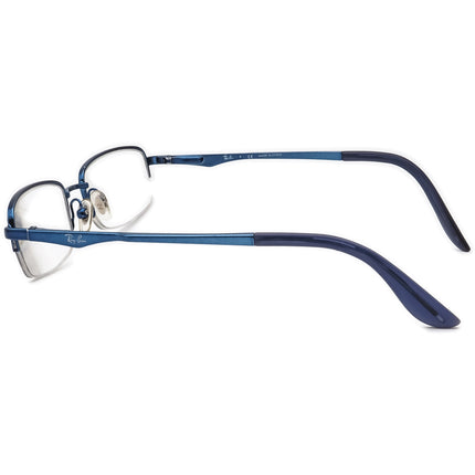 Ray-Ban Kids' Eyeglasses RB 1022 4000 Glossy Blue Half Rim Metal Frame 45[]17 125