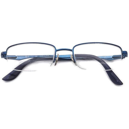 Ray-Ban Kids' Eyeglasses RB 1022 4000 Glossy Blue Half Rim Metal Frame 45[]17 125