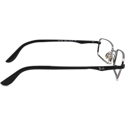 Ray-Ban Kids' Eyeglasses RB 1023 4002 Silver/Black Rectangular Frame 47[]16 125