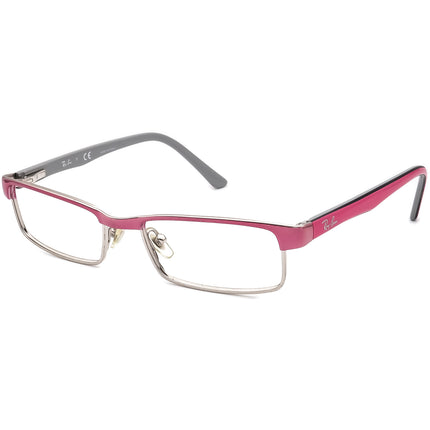 Ray-Ban Kids' Eyeglasses RB 1032 4015 Pink and Silver Rectangular Frame 47[]15 125