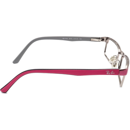 Ray-Ban Kids' Eyeglasses RB 1032 4015 Pink and Silver Rectangular Frame 47[]15 125