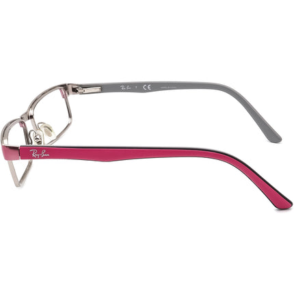 Ray-Ban Kids' Eyeglasses RB 1032 4015 Pink and Silver Rectangular Frame 47[]15 125